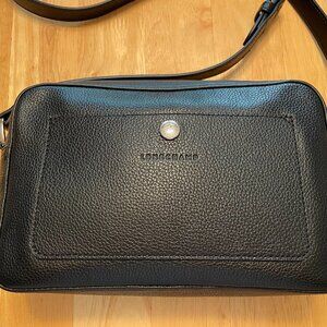 Longchamp Le Foulonne Leather Camera Bag - Black
